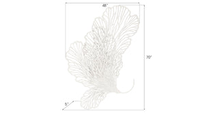 Butterfly Wall Art, White, LG