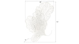 Butterfly Wall Art, White, LG