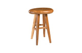 Smoothed Bar Stool, Chamcha Wood, Natural, Oval