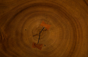 Smoothed Bar Table, Chamcha Wood, Natural, Round