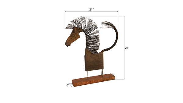 Wire Horse Sculpture, MD Body