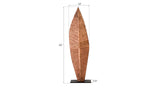 Carved Leaf on Stand, Copper Leaf, MD