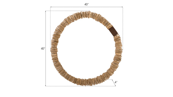 Stacked Wall Ring,  Bleached, LG