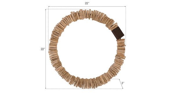 Stacked Wall Ring,  Bleached, SM