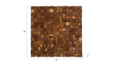 Blocks Wall Art, Chamcha Wood, Natural, LG