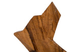 Howling Dog Sculpture, Chamcha Wood, Natural