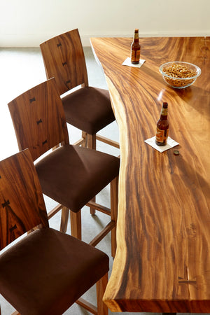 Ophelia Bar Stool, Chamcha Wood, Natural