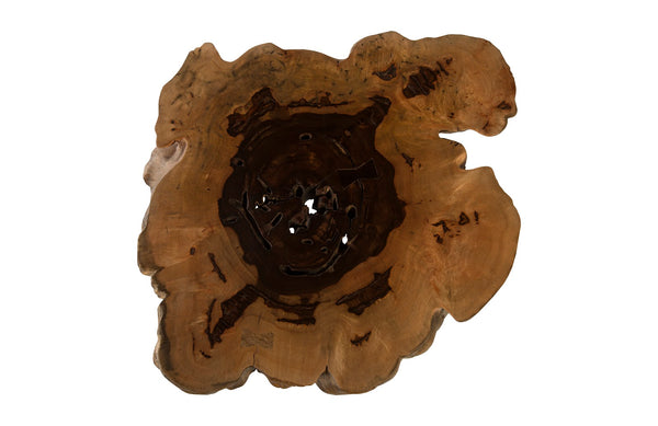 Wood Coffee Table, Forged Legs