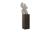 Tai Chi Arm Up Sculpture on Pedestal
