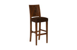 Ophelia Bar Stool, Chamcha Wood, Perfect Brown