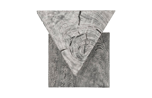 Triangle Bench, Gray Stone