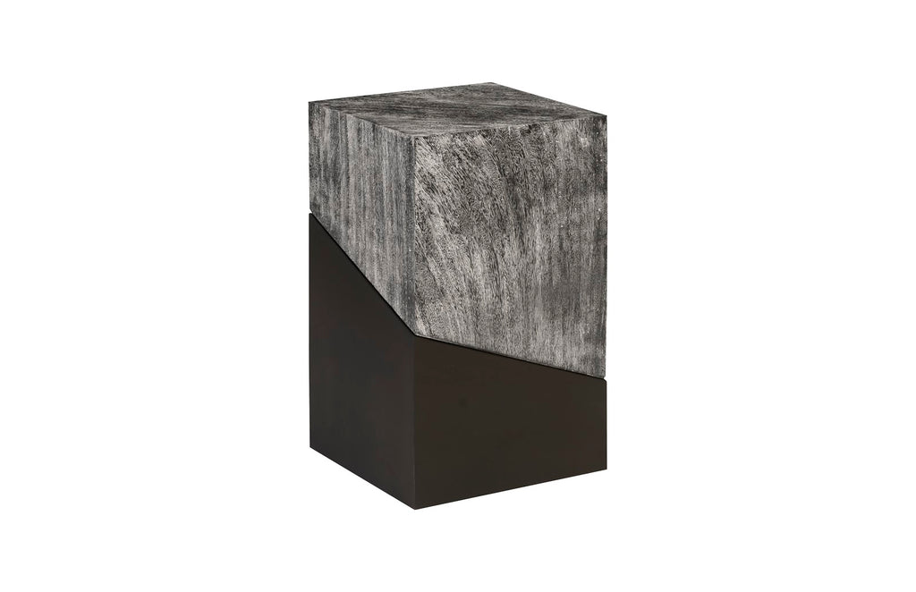 Geometry Side Table, Gray Stone