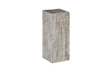 Origins Pedestal, Medium, Mitered Chamcha Wood, Gray Stone Finish