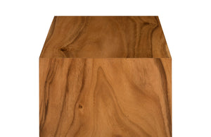 Origins Pedestal, Small, Mitered Chamcha Wood, Natural