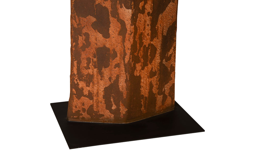 Standing Person on Base, Extra Large, Chamcha Wood, Iron