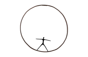 Olympic Figure in Iron Ring, Black, Rust, Style B