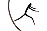 Olympic Figure in Iron Ring, Black, Rust, Style D