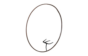 Olympic Figure in Iron Ring, Black, Rust, Style E