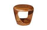 Grotto Wood Stool, Chamcha Wood, Natural