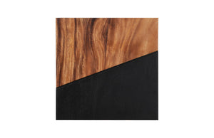 Geometry Wood Wall Tiles, Chamcha Wood, Natural, Black