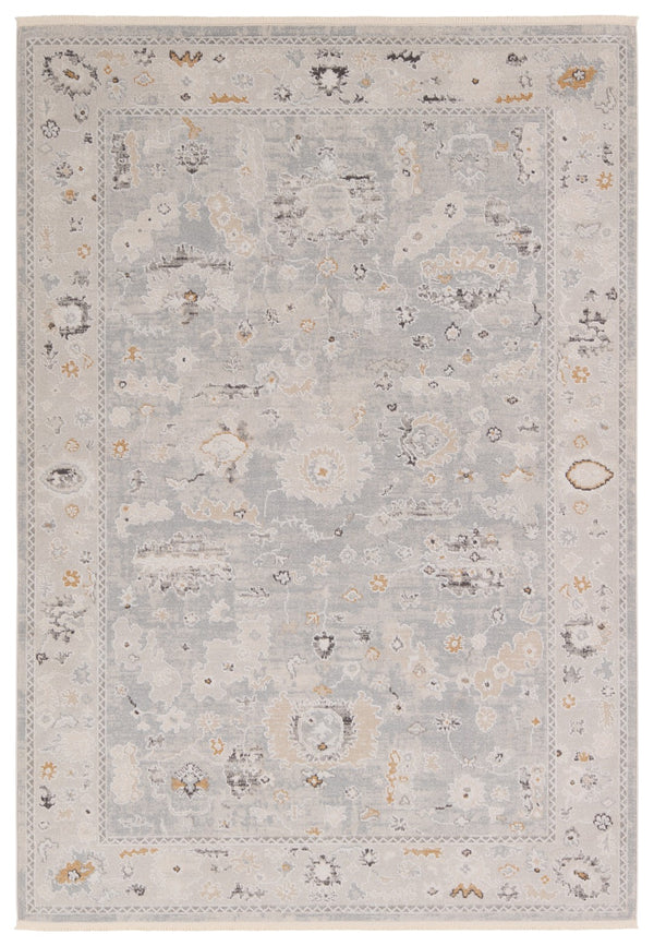 Jaipur Living Thalia Ariene THA01 Powerloomed Machine Made Indoor Updated Traditional Rug Gray 6'7" x 9'6"