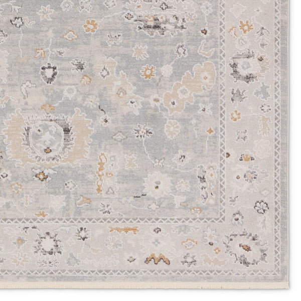 Jaipur Living Thalia Ariene THA01 Powerloomed Machine Made Indoor Updated Traditional Rug Gray 6'7" x 9'6"