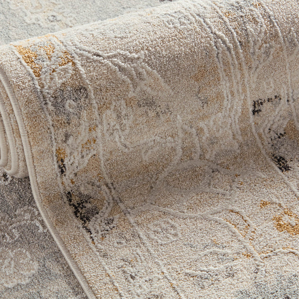 Jaipur Living Thalia Ariene THA01 Powerloomed Machine Made Indoor Updated Traditional Rug Gray 6'7" x 9'6"