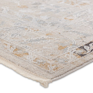 Jaipur Living Thalia Trifine THA02 Powerloomed Machine Made Indoor Updated Traditional Rug Gray 6'7" x 9'6"