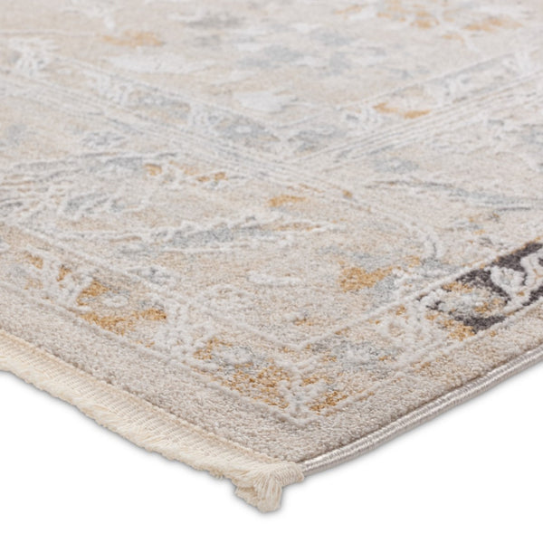 Jaipur Living Thalia Trifine THA02 Powerloomed Machine Made Indoor Updated Traditional Rug Gray 6'7" x 9'6"