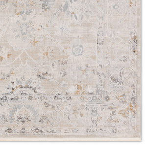 Jaipur Living Thalia Trifine THA02 Powerloomed Machine Made Indoor Updated Traditional Rug Gray 6'7" x 9'6"
