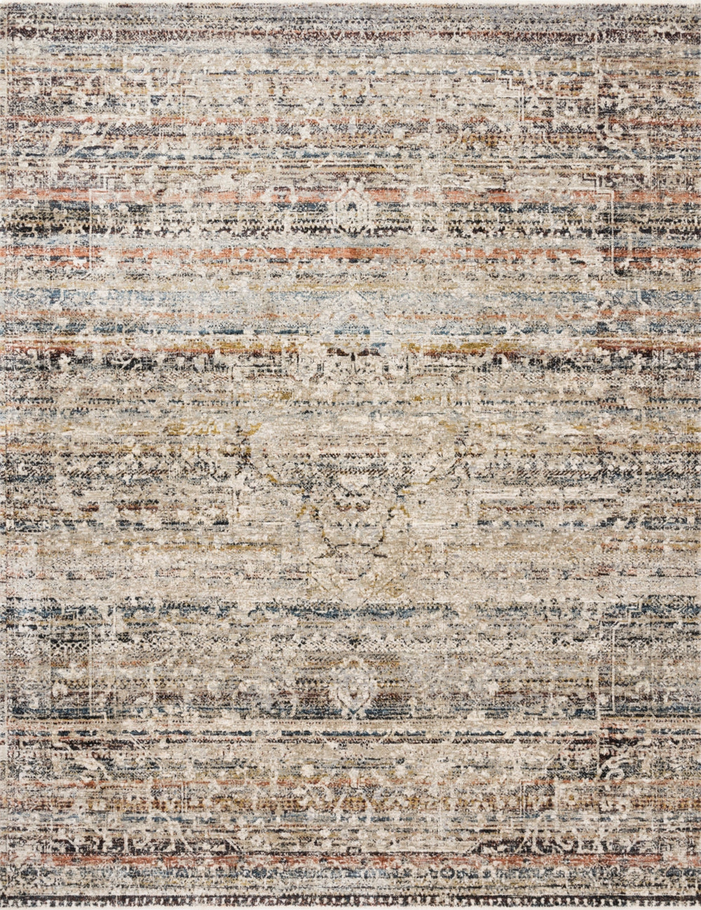 Loloi Theia THE-03 Polyester, Viscose Power Loomed Traditional Rug THEITHE-03TAMLB6G0