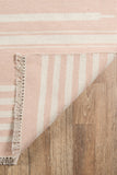 Momeni Erin Gates Thompson THO-1 Hand Woven Contemporary Geometric Indoor Area Rug Pink 7'6" x 9'6" THOMPTHO-1PNK7696