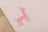 Momeni Erin Gates Thompson THO-2 Hand Woven Contemporary Animal Print Indoor Area Rug Pink 7'6" x 9'6" THOMPTHO-2PNK7696