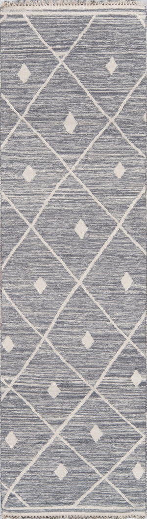 Momeni Erin Gates Thompson THO-3 Hand Woven Contemporary Geometric Indoor Area Rug Grey 9' x 12' THOMPTHO-3GRY90C0