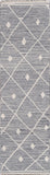 Momeni Erin Gates Thompson THO-3 Hand Woven Contemporary Geometric Indoor Area Rug Grey 9' x 12' THOMPTHO-3GRY90C0