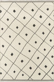 Momeni Erin Gates Thompson THO-3 Hand Woven Contemporary Geometric Indoor Area Rug Ivory 9' x 12' THOMPTHO-3IVY90C0