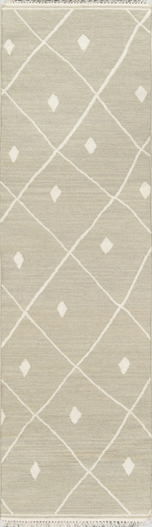 Momeni Erin Gates Thompson THO-3 Hand Woven Contemporary Geometric Indoor Area Rug Sage 9' x 12' THOMPTHO-3SAG90C0