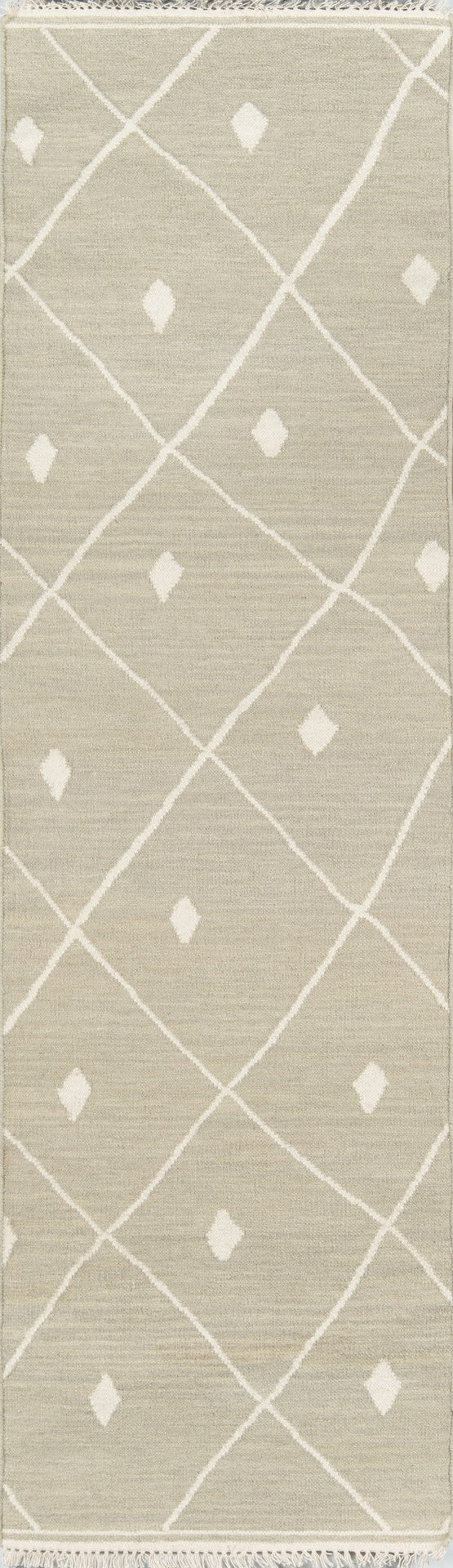 Momeni Erin Gates Thompson THO-3 Hand Woven Contemporary Geometric Indoor Area Rug Sage 9' x 12' THOMPTHO-3SAG90C0