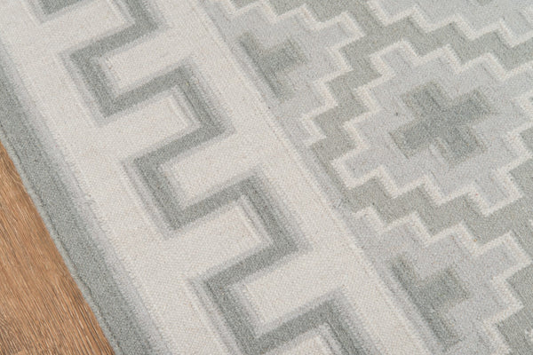 Momeni Erin Gates Thompson THO-4 Hand Woven Contemporary Geometric Indoor Area Rug Grey 9' x 12' THOMPTHO-4GRY90C0
