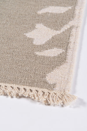 Momeni Erin Gates Thompson THO-6 Hand Woven Casual Floral Indoor Area Rug Grey 7'6" x 9'6" THOMPTHO-6GRY7696