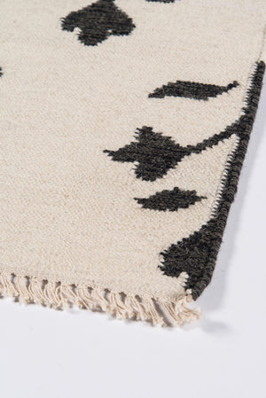 Momeni Erin Gates Thompson THO-6 Hand Woven Casual Floral Indoor Area Rug Ivory 7'6" x 9'6" THOMPTHO-6IVY7696