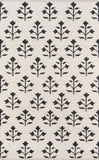 Momeni Erin Gates Thompson THO-6 Hand Woven Casual Floral Indoor Area Rug Ivory 7'6" x 9'6" THOMPTHO-6IVY7696