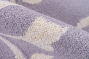 Momeni Erin Gates Thompson THO-6 Hand Woven Casual Floral Indoor Area Rug Lilac 7'6" x 9'6" THOMPTHO-6LIL7696