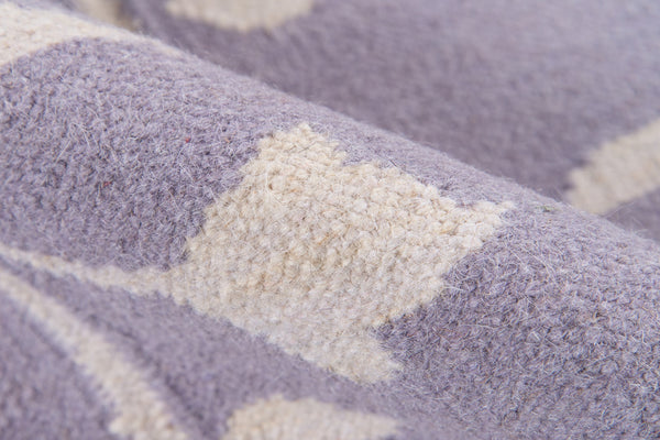Momeni Erin Gates Thompson THO-6 Hand Woven Casual Floral Indoor Area Rug Lilac 7'6" x 9'6" THOMPTHO-6LIL7696