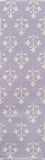 Momeni Erin Gates Thompson THO-6 Hand Woven Casual Floral Indoor Area Rug Lilac 7'6" x 9'6" THOMPTHO-6LIL7696