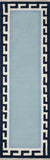 Momeni Erin Gates Thompson THO-8 Hand Woven Contemporary Border, Solid Indoor Area Rug Blue 9' x 12' THOMPTHO-8BLU90C0