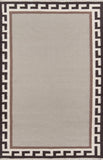 Momeni Erin Gates Thompson THO-8 Hand Woven Contemporary Border, Solid Indoor Area Rug Brown 9' x 12' THOMPTHO-8BRN90C0