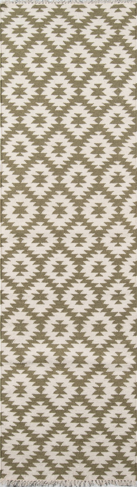 Momeni Erin Gates Thompson THO10 Hand Woven Contemporary Geometric Indoor Area Rug Green 9' x 12' THOMPTHO10GRN90C0