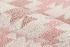 Momeni Erin Gates Thompson THO10 Hand Woven Contemporary Geometric Indoor Area Rug Pink 7'6" x 9'6" THOMPTHO10PNK7696