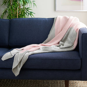 Safavieh Elowen Throw in Grey, Pink THR224A-5060